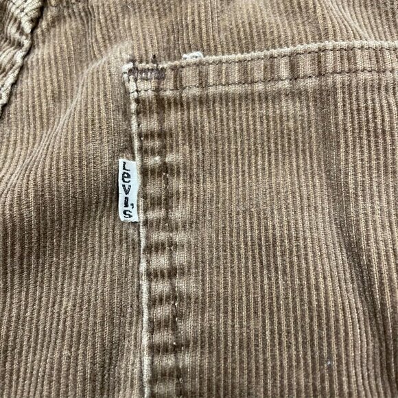 RARE Vintage 70s Levis 646 White Tab Flared Corduroy Pants Talon Zipper 28x29 - Picture 10 of 10